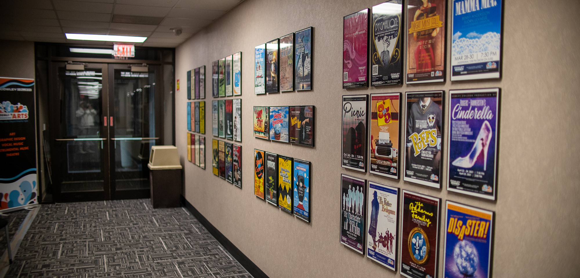 wall of theatre posters